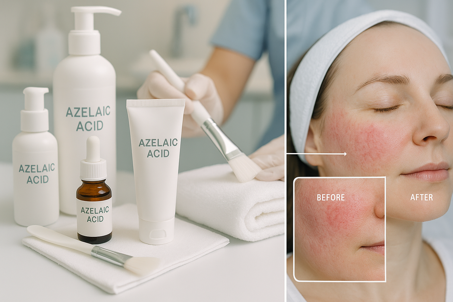 with the acealic acid for rosacea